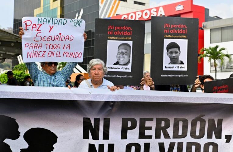 Ecuador condena a 11 soldados a más de 34 años por desaparición de cuatro niños